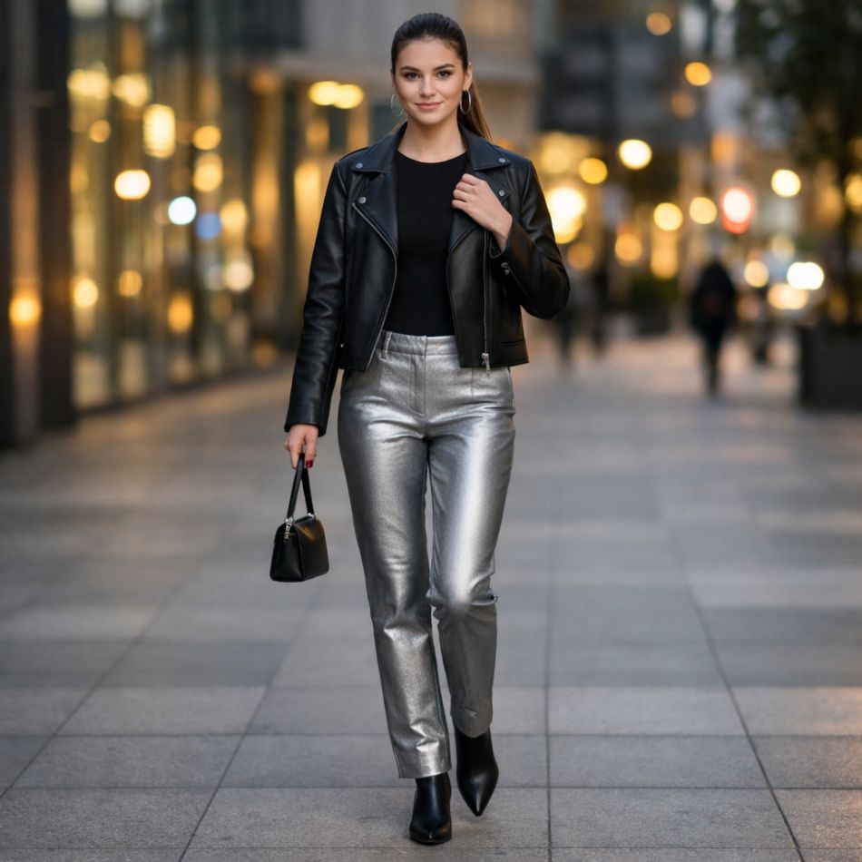 Cum să porți geaca de piele în 5 outfituri cool: ținute îndrăznețe cu efect wow