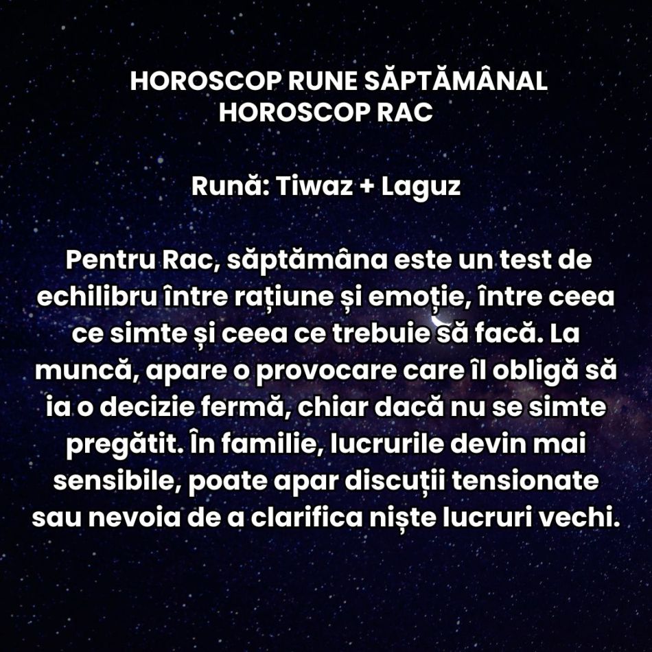 Horoscop Rune săptămâna 23-29 martie: Muncim mai mult, oboseala se acumulează, programul devine mai strict