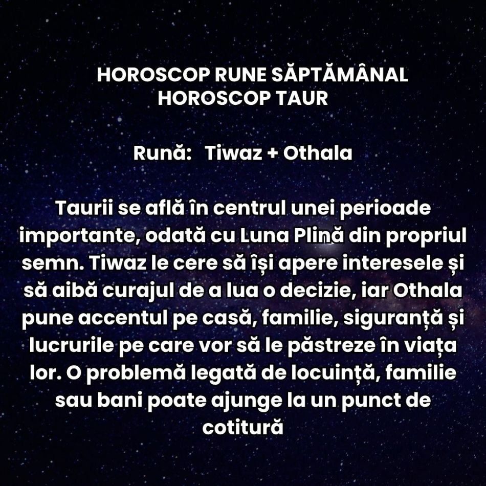 Horoscop Rune săptămâna 26 octombrie – 1 noiembrie: Luna Plină aduce adevărul la lumină, iar unele capitole ajung la final