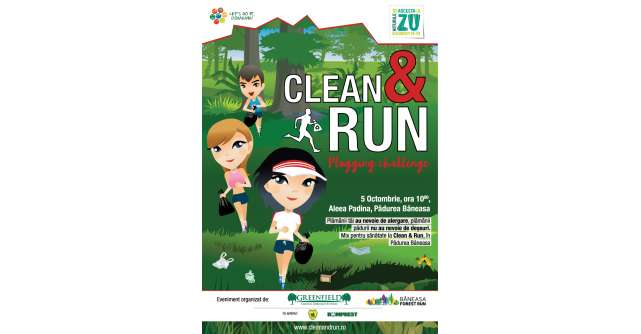 Clean and Run, cea mai mare campanie de plogging din România are loc  în Pădurea Băneasa
