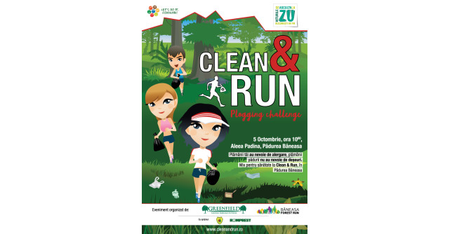Clean and Run, cea mai mare campanie de plogging din România are loc  în Pădurea Băneasa