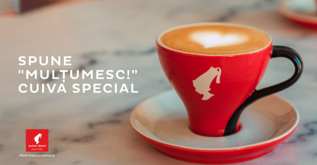 În luna iunie spune 'Mulțumesc' cu o ceașcă de cafea Julius Meinl!