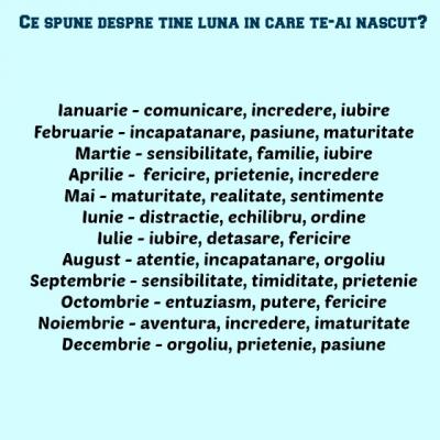 Afla-ti destinul in functie de luna in care te-ai nascut