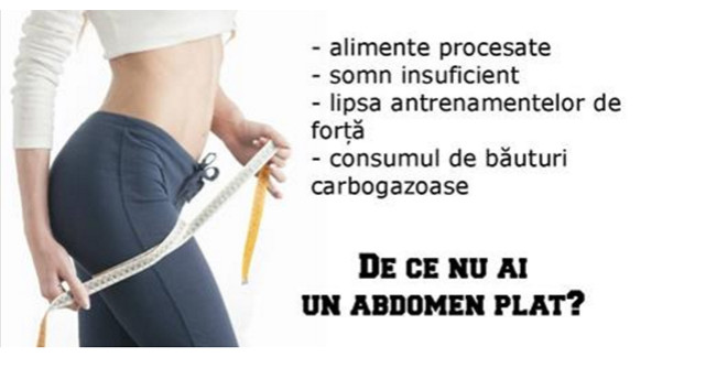 6 motive care te impiedica sa ai un abdomen plat