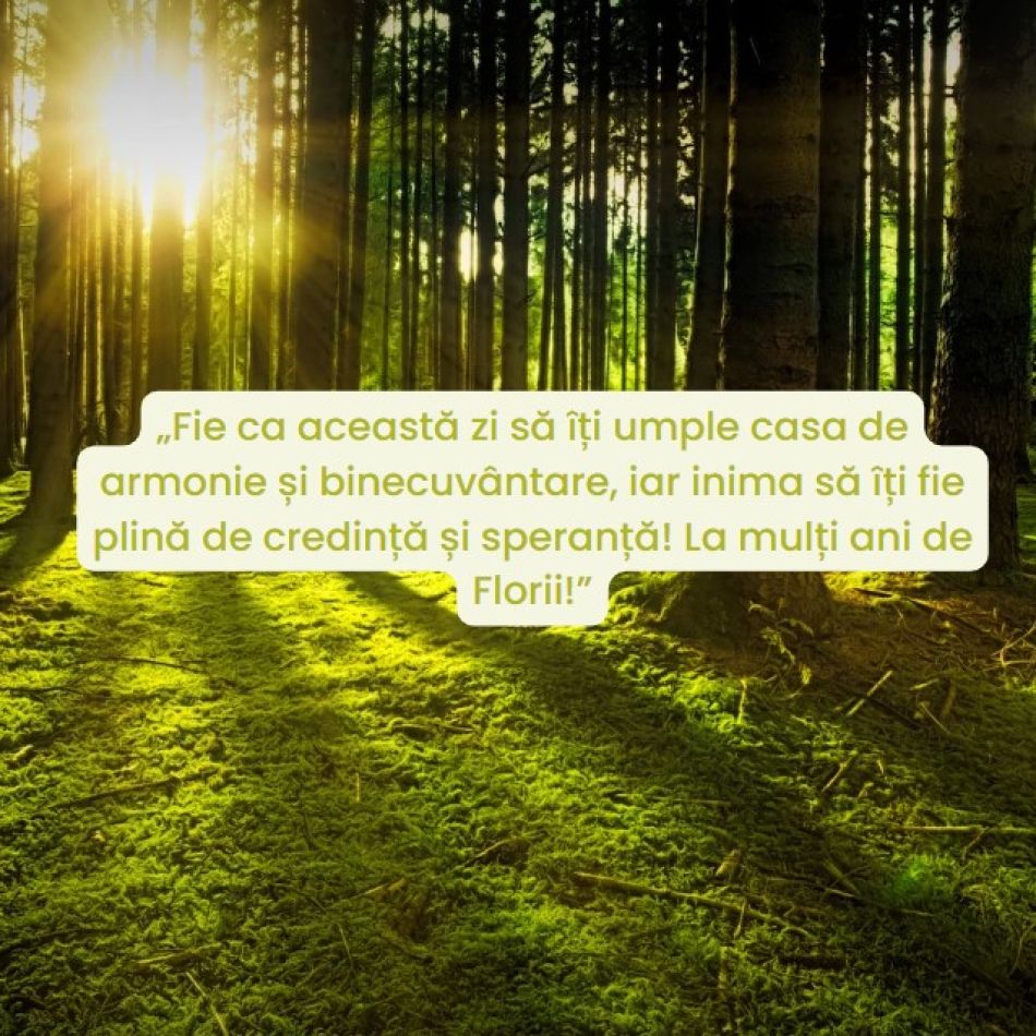 Mesaje de Florii. Cele mai frumoase urări pentru sărbătoriții acestei zile
