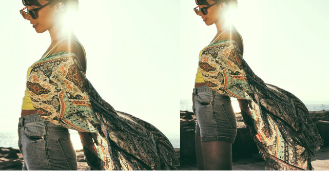 Chimonourile cu imprimeu purtate ca blazer îți transformă total ținuta