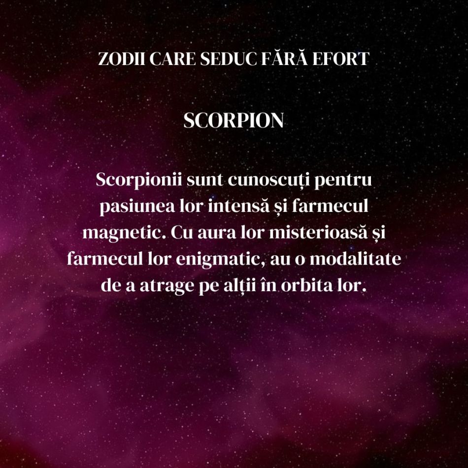 Top 5 zodii care pot seduce fără niciun efort
