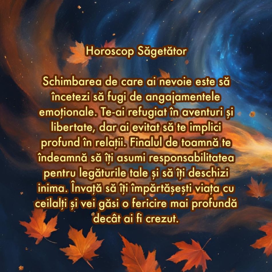 Care este schimbarea de care ai nevoie pe final de toamnă în funcție de zodia în care te-ai născut