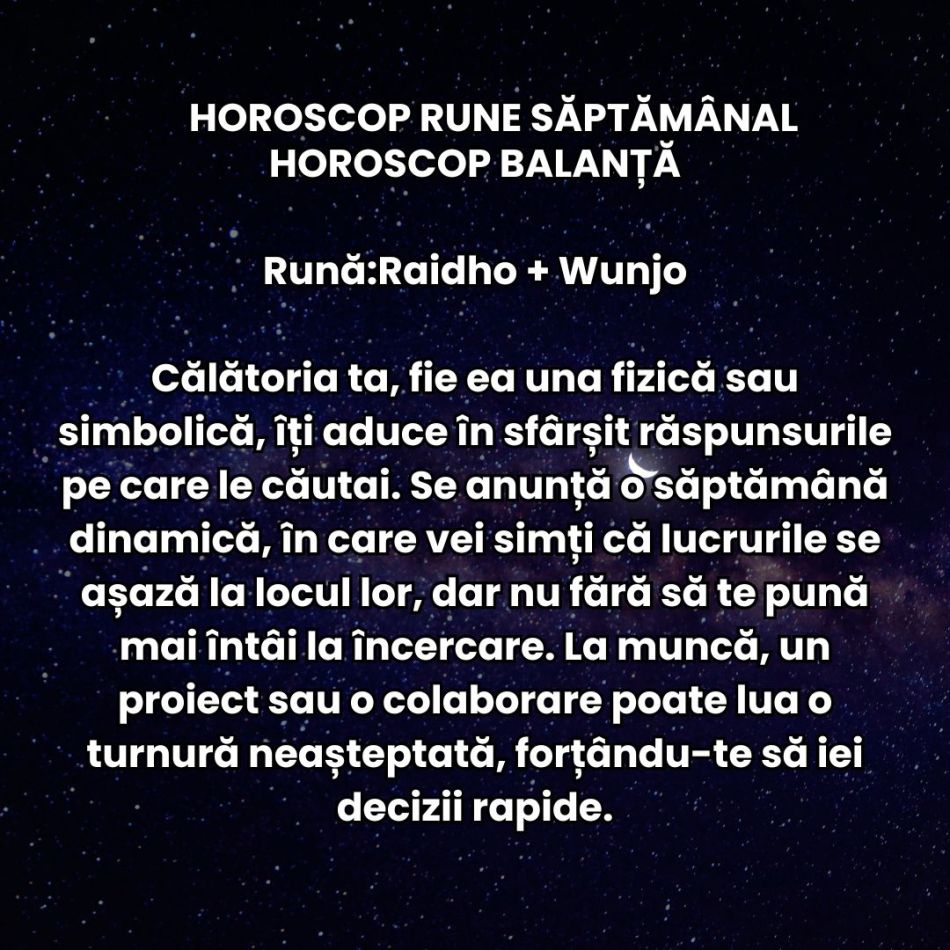 Horoscop Rune săptămâna 21-27 aprilie 2025: Cine rămâne lângă noi acum o face pentru că vrea cu adevărat!