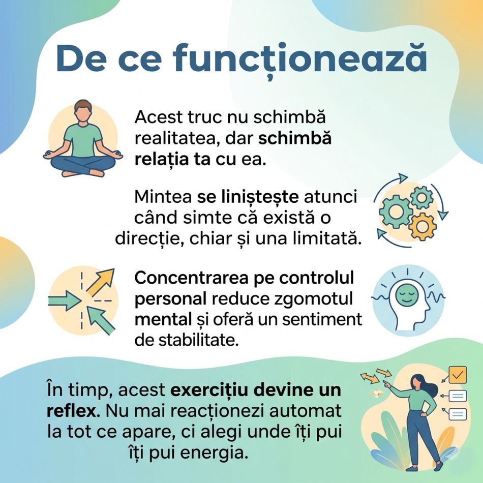 Când societatea pare că o ia razna și viitorul e incert, acest truc îți va liniști agitația interioară