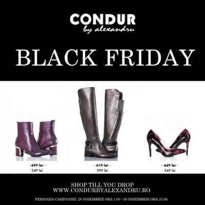 CONDUR by alexandru da startul reducerilor de BLACK FRIDAY
