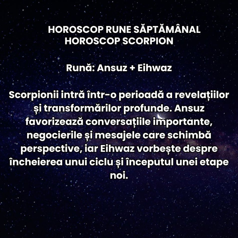 Horoscop Rune săptămâna 20-26 iulie 2026: Momentul de cotitură de la mijlocul verii a sosit! Ușile neașteptate se deschid!