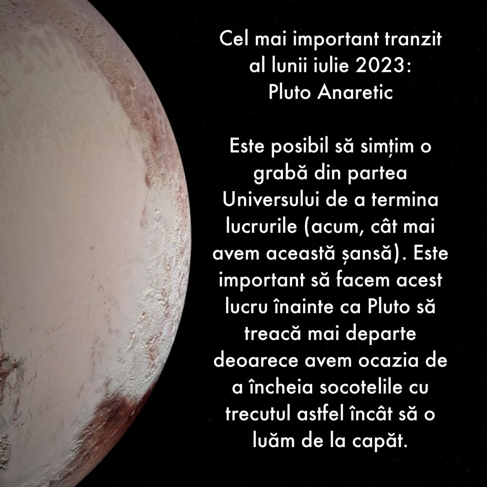 Tranzitele importante în Cosmos în a doua jumătate a anului 2023. Lăsăm să plece tot ce nu mai este al nostru 