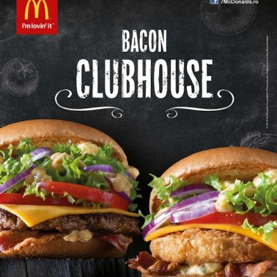 McDonald’s lanseaza doi noi bugeri: Bacon Clubhouse cu vita si pui