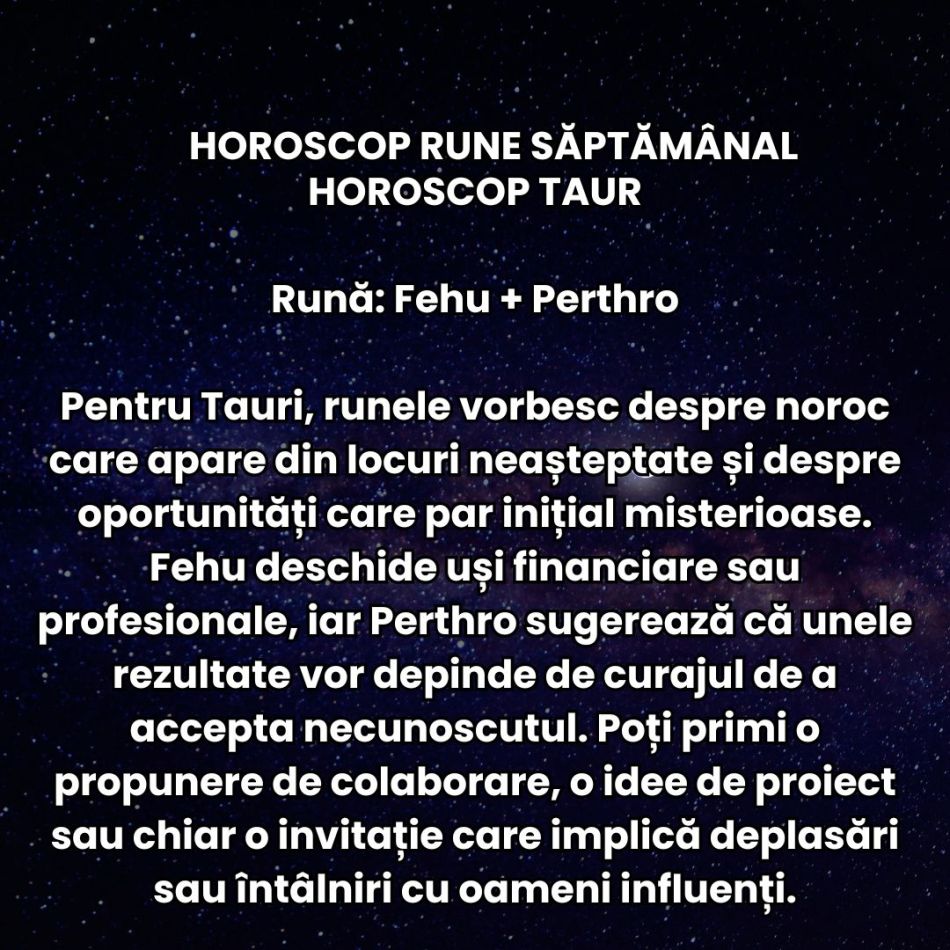 Horoscop Rune săptămâna 9-15 martie 2026:  Începem să vedem primele semne ale schimbării. Totul devine mai luminos