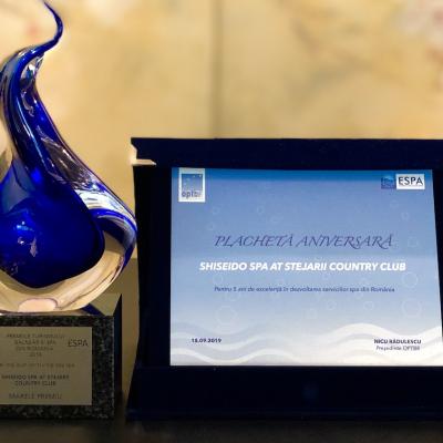 Shiseido Spa at Stejarii Country Club, premiat în cadrul Congresului Turismului Balnear si Spa din Romania