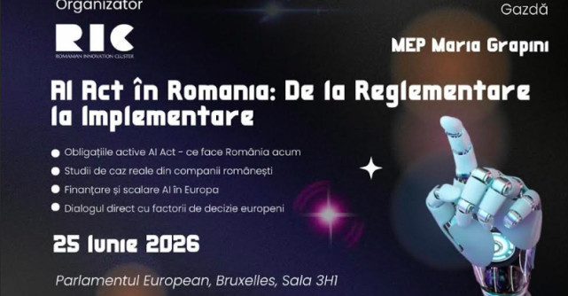 Implementarea AI Act, între reglementare și competitivitate: România deschide dialogul european