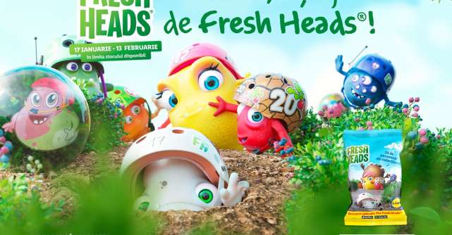 Lidl România aduce colecția de personaje Fresh Heads care îi învață pe copii cum îi ajută legumele și fructele 