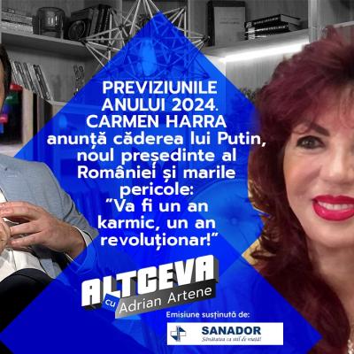 Carmen Harra dezvăluie care este posibilitatea izbucnirii celui de-al Treilea Război Mondial | ALTCEVA CU ADRIAN ARTENE