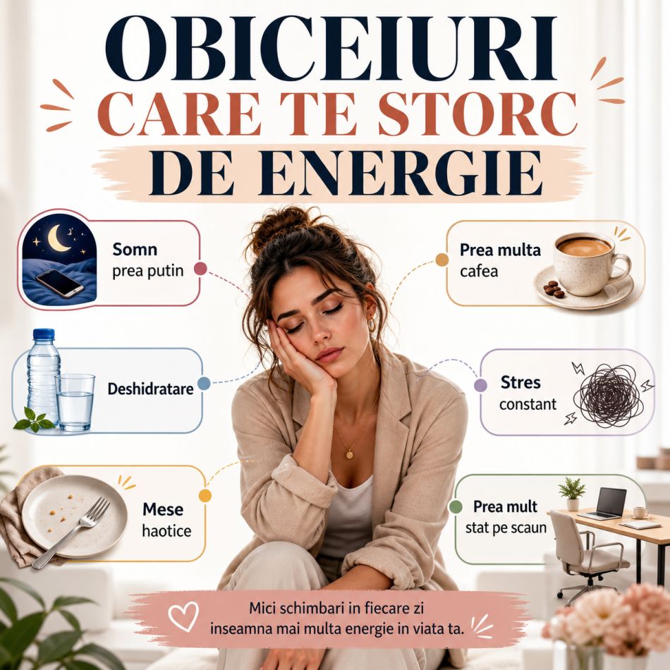 Nu ai energie nici după cafea? Obiceiuri zilnice care te storc de vitalitate fără să îți dai seama