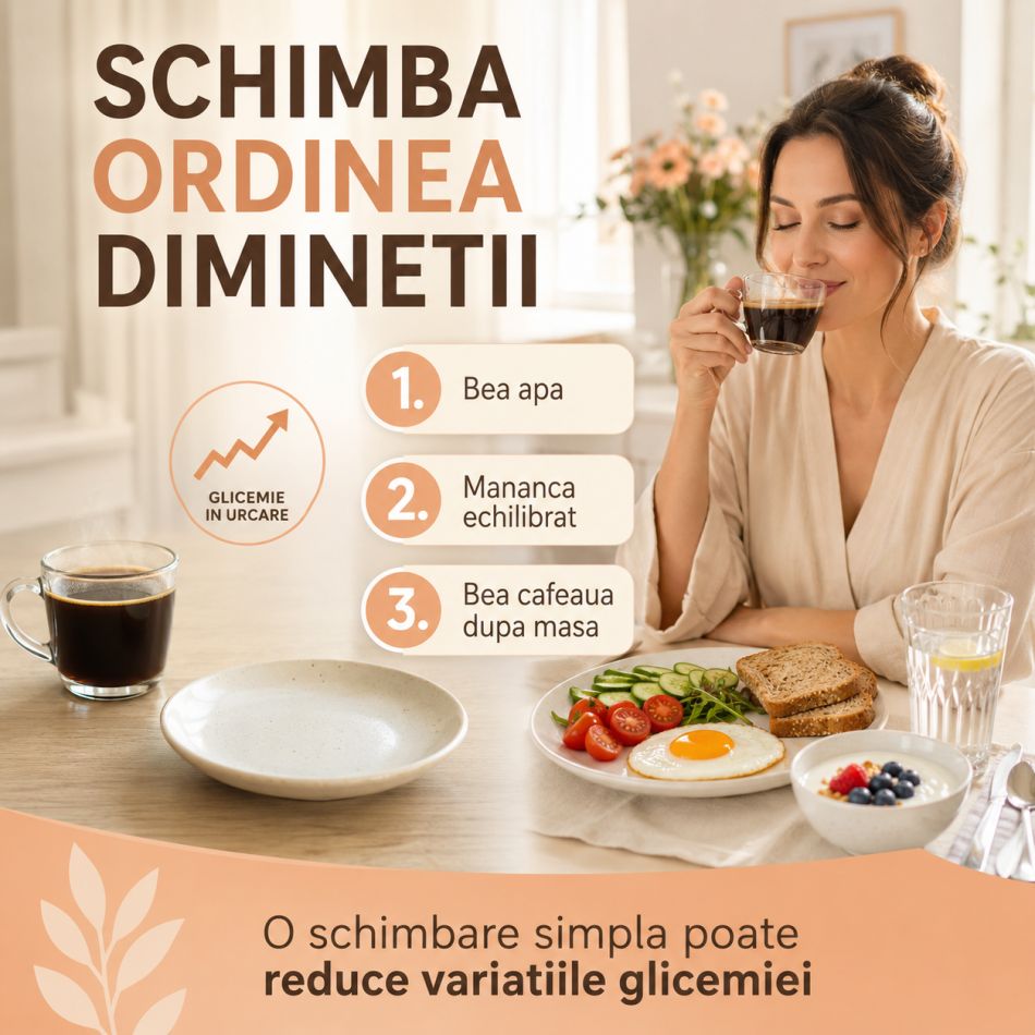 Evită-l! Obiceiul de dimineață care îți poate crește glicemia fără să mănânci dulciuri