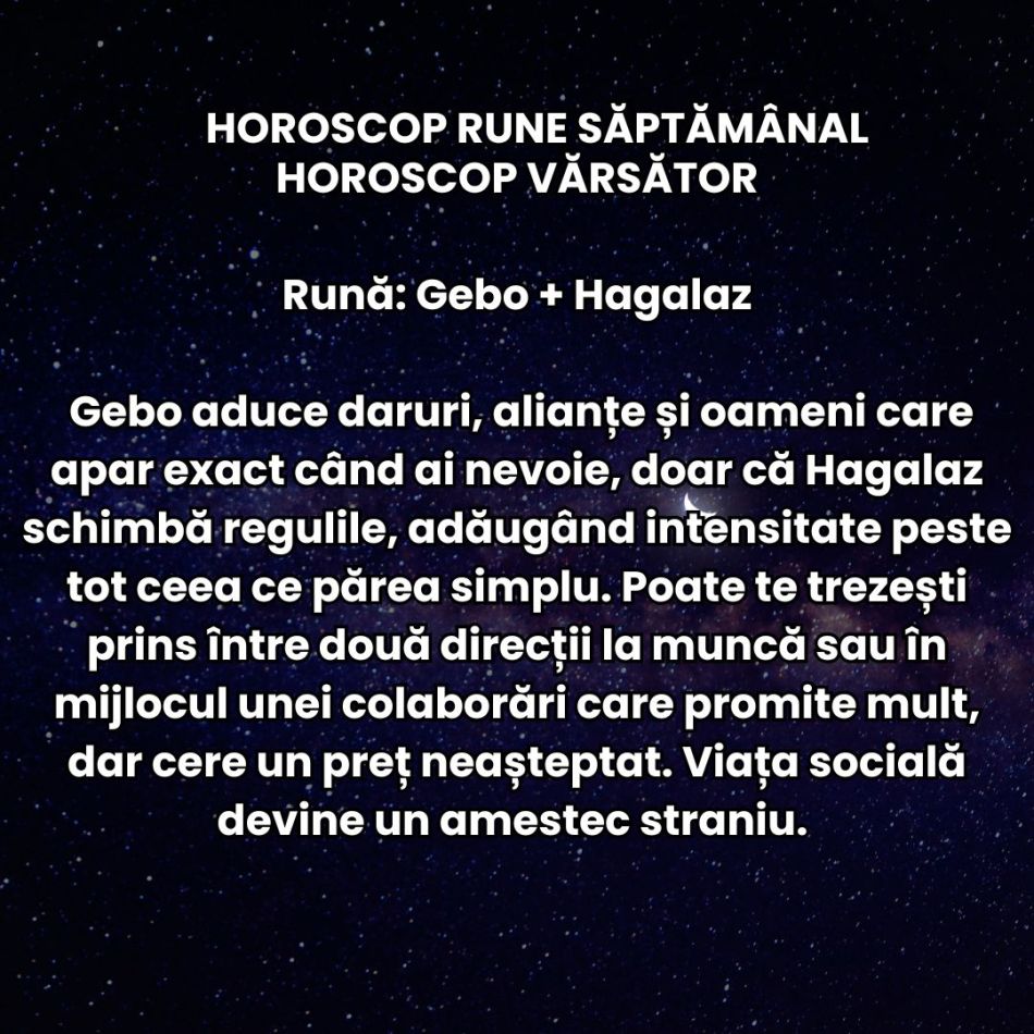 Horoscop Rune săptămâna 5-11 ianuarie 2026: Energia Capricornului atinge cote maxime – hotărâre, succes și angajament 