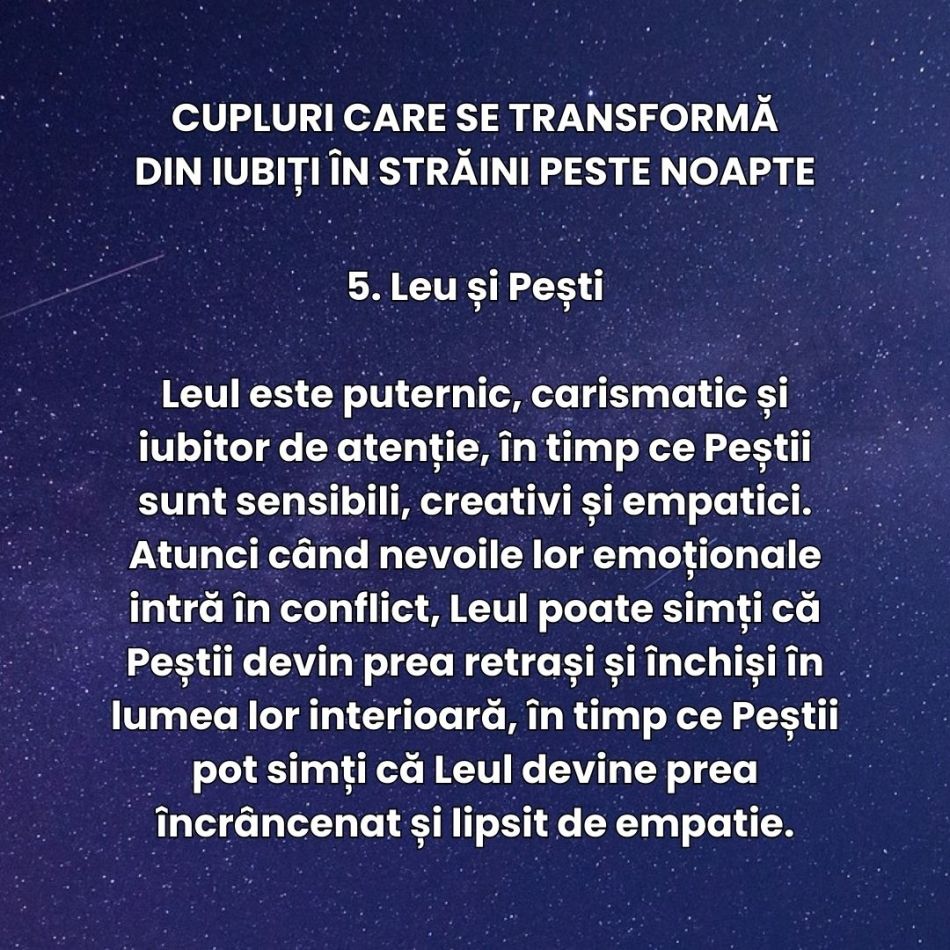 6 perechi de zodii care se transformă din iubiți în străini peste noapte