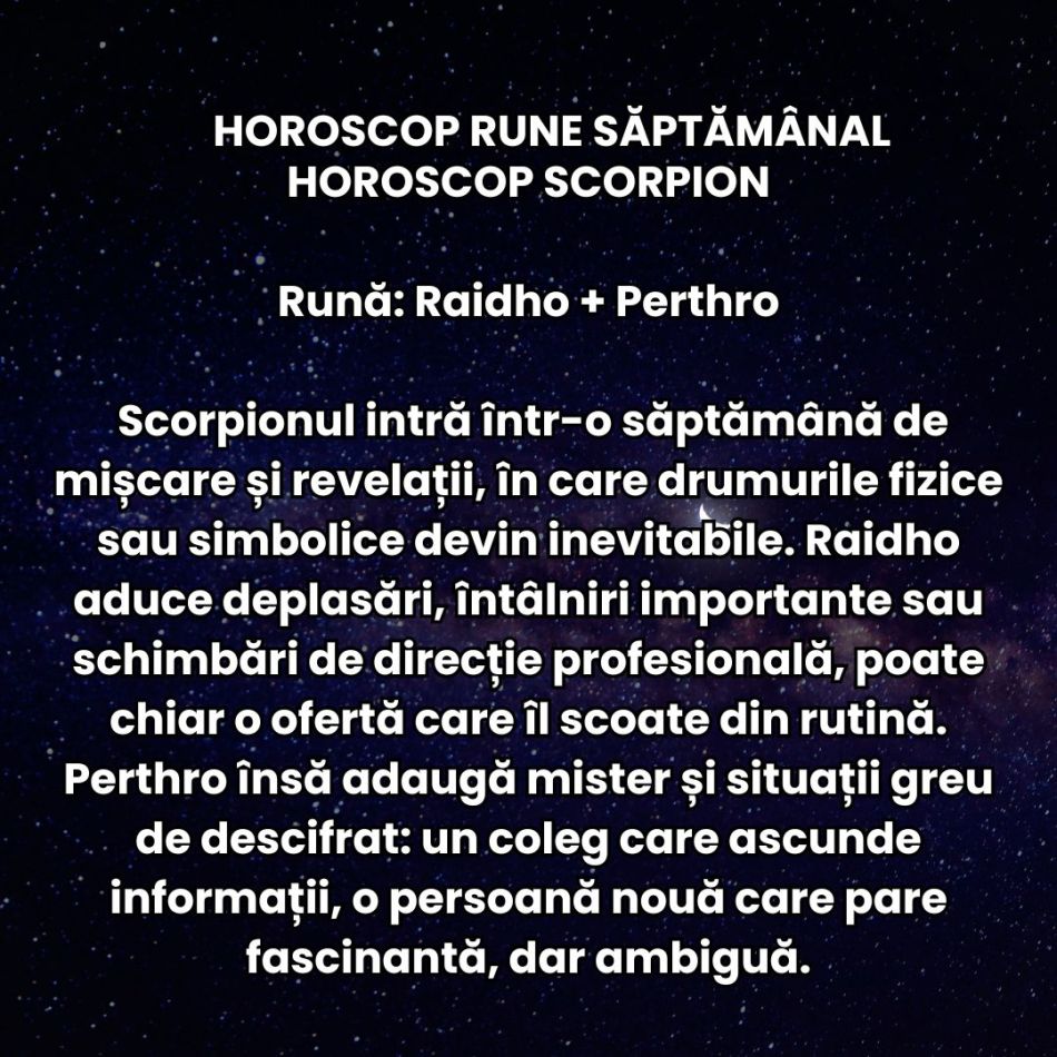 Horoscop Rune săptămâna 16-22 februarie 2026: Energia schimbării ne zdruncină complet și trăim momente inevitabile