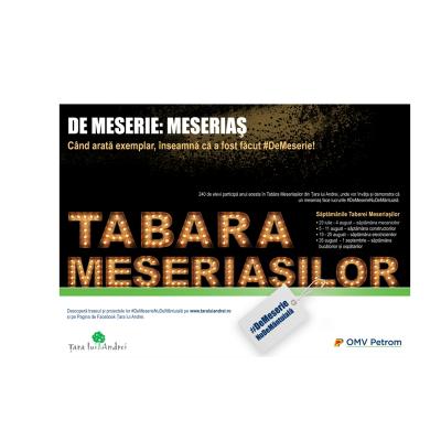  Următoarea generaţie de meseriaşi, pregătită în Tabăra Meseriașilor din Ţara lui Andrei 2018