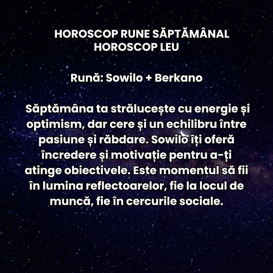 Horoscop Rune săptămâna 20-26 ianuarie 2025: Cu Soarele în Vărsător, Runele ne îndeamnă să fim nonconformiști și încrezători!