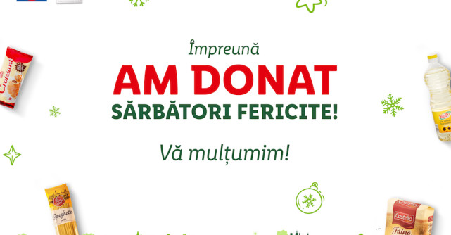 Solidaritate în pandemie: Clienții Lidl au donat produse pentru peste 5000 de persoane