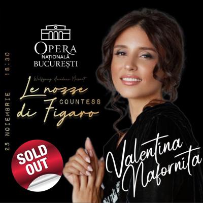 Valentina Naforniță, invitată pe scena Operei Naționale București în spectacolul „Nunta lui Figaro”