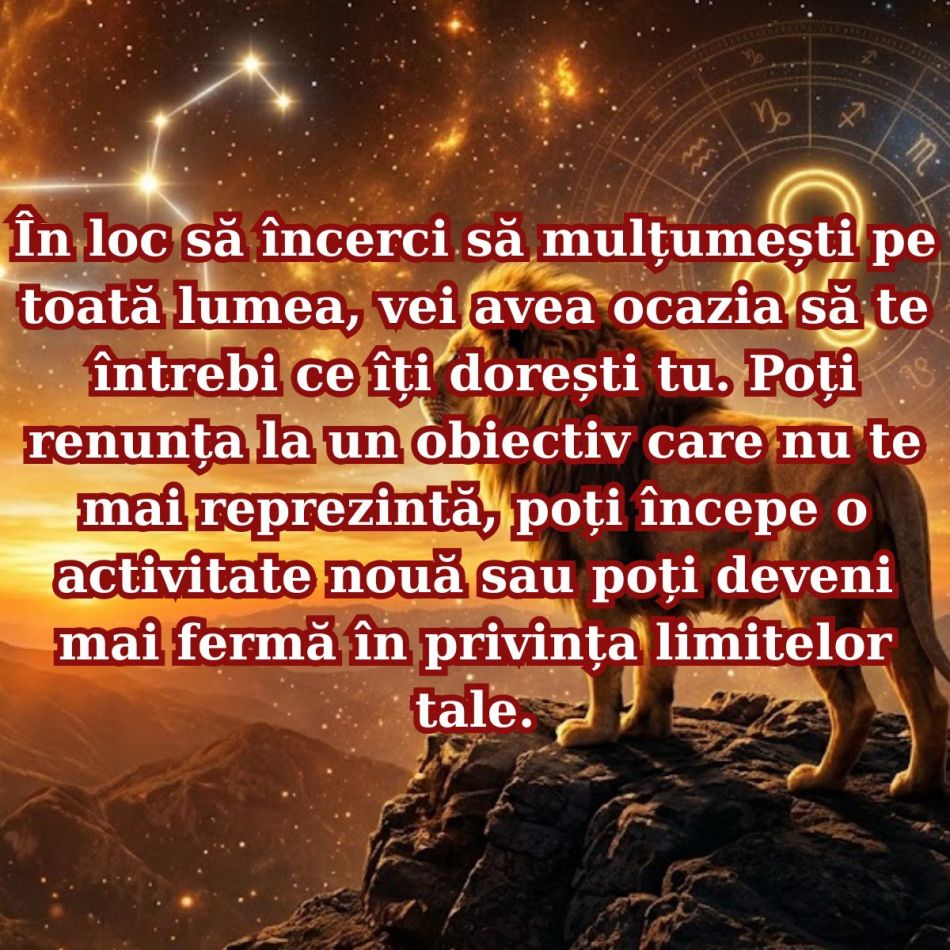 Horoscop Leu: 7 schimbări concrete care te așteaptă în 2027