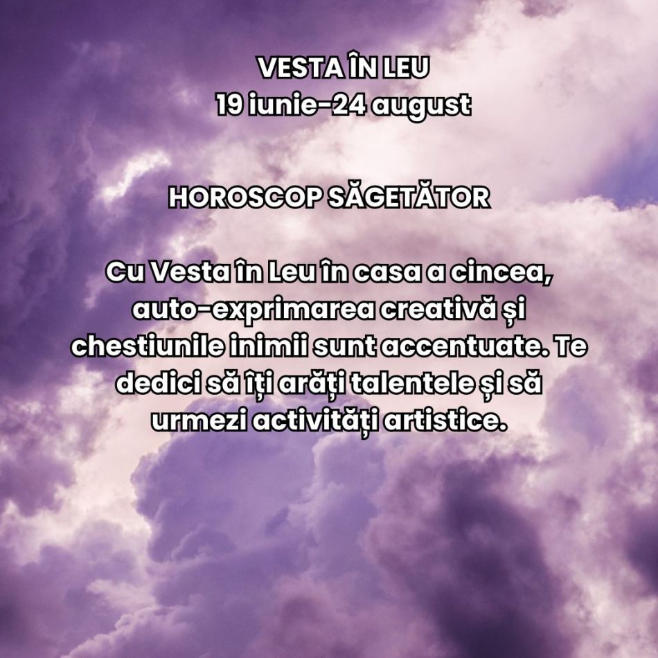 Vara pasiunii celor o mie de sori: Asteroidul intimității sacre, Vesta, se mută în Leul înflăcărat între 19 iunie și 24 august 