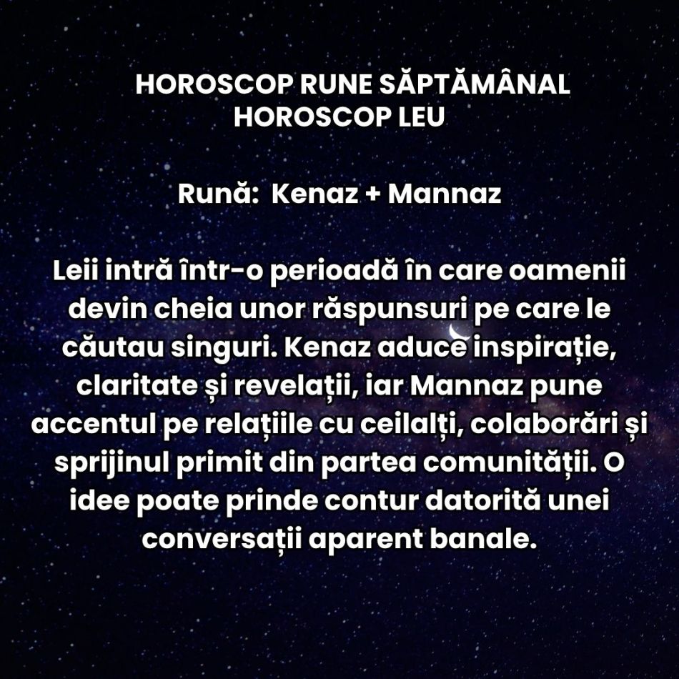 Horoscop Rune săptămâna 7-13 septembrie: Planurile și persoanele din trecut se pot întoarce. Uranus retrograd distruge iluzii