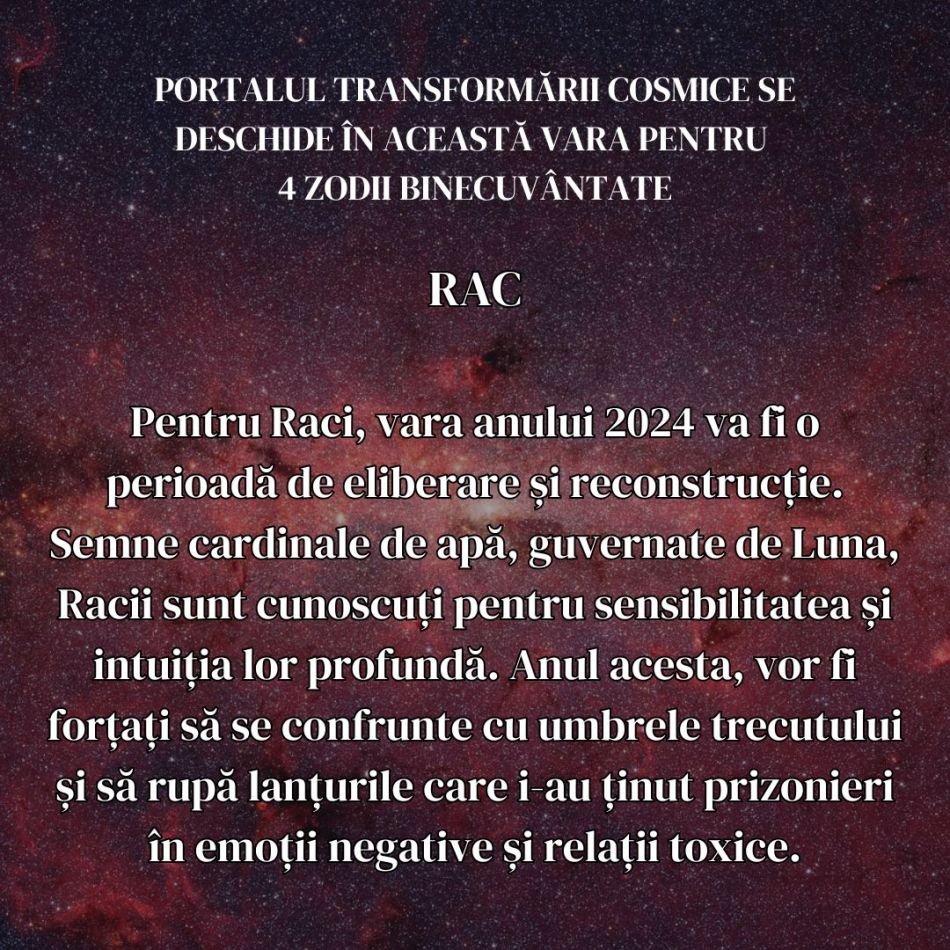 Portalul transformării cosmice se deschide în această vara pentru 4 zodii binecuvântate 