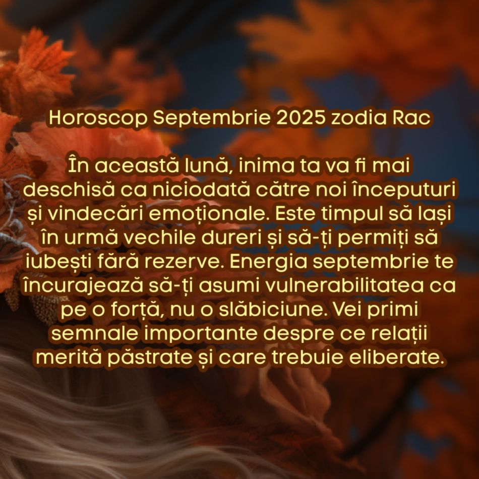 Horoscop septembrie 2025. Recolta destinului. Culegem tot ce am semănat în ultimele luni și începem o nouă etapă