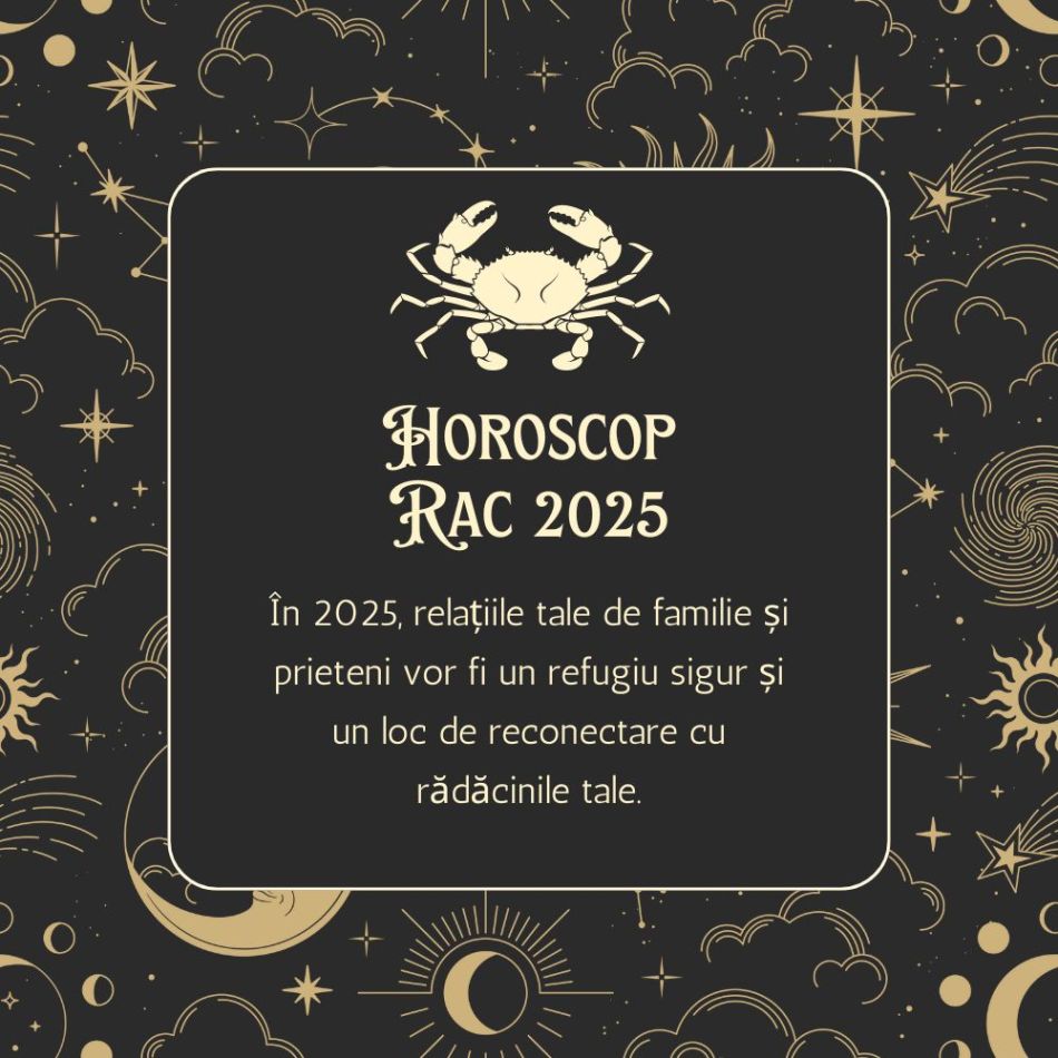Horoscop Rac 2025: Anul în care intuiția și sensibilitatea te ghidează spre împlinirea destinului