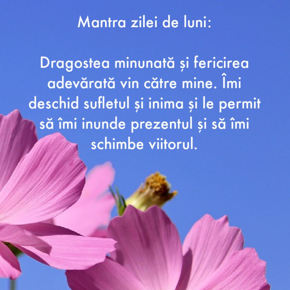 7 Mantre puternice pentru fiecare zi a săptămânii (19-25 iunie)