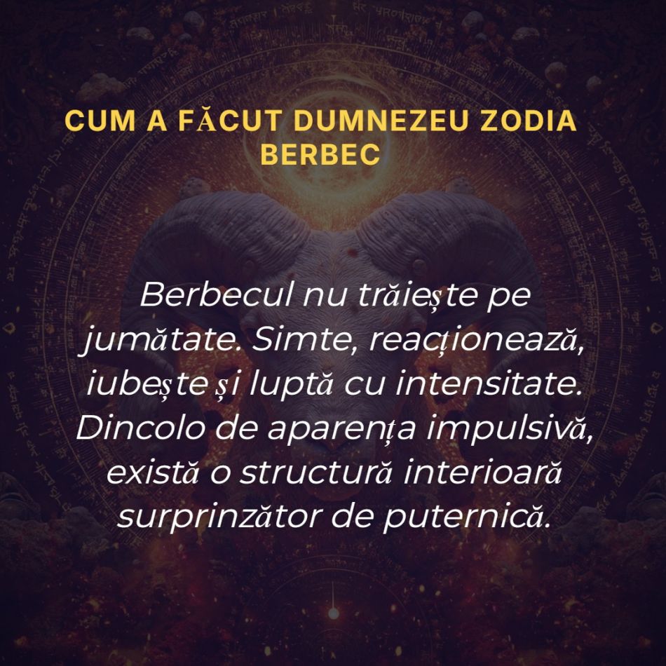 Cum a făcut Dumnezeu zodia Berbec: Le-a pus în suflet curaj din plin, dar și o inimă capabilă de sacrificii imense
