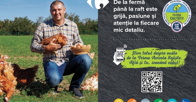 Carrefour România implementează în premieră tehnologia blockchain în sectorul alimentar