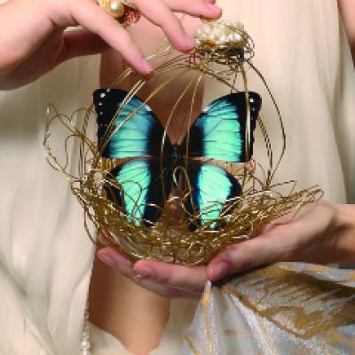 Fluturi vii, un decor inedit pentru nunta