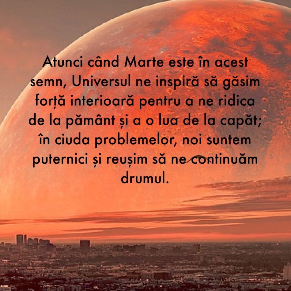 Pe 11 octombrie Marte se întoarce în Scorpion. Ne ridicăm din propria cenușă și ne luăm viețile în propriile mâini