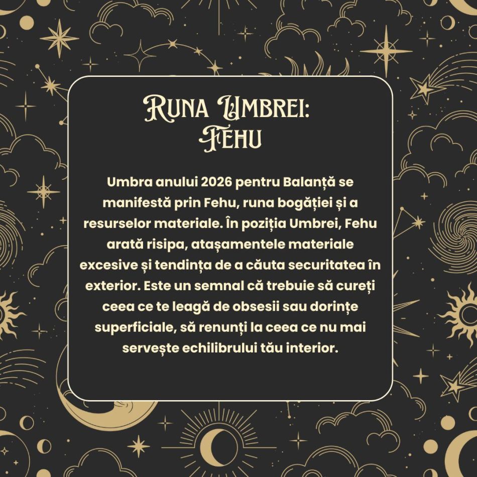 Horoscop Rune 2026 Balanță:  Va trebui să ai răbdare cu tot ceea ce-ți propui! Semințele plantate rodesc în timp