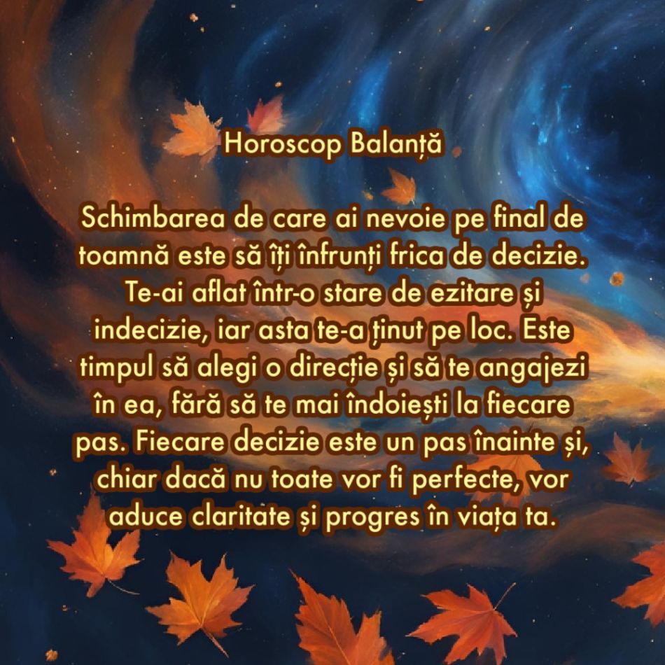 Care este schimbarea de care ai nevoie pe final de toamnă în funcție de zodia în care te-ai născut
