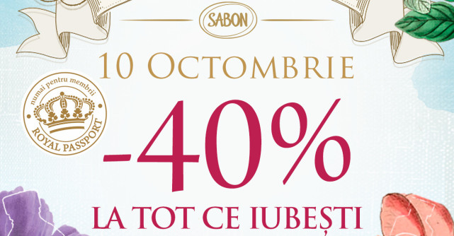 Răsfață-te regește în clubul Royal Passport Sabon!