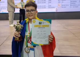 Kevin-Casian Bordea, 10 ani: Campion pe trei continente și deține record mondial la calcul mental