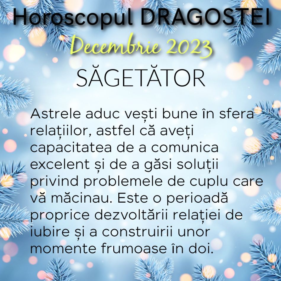 Horoscopul Dragostei Decembrie 2023: o lună MAGICĂ pentru iubire și împlinirea dorințelor