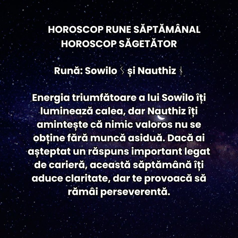 Horoscop Rune săptămâna 16-22 decembrie 2024: Mesajul Runelor cu ocazia Solstițiului de Iarnă