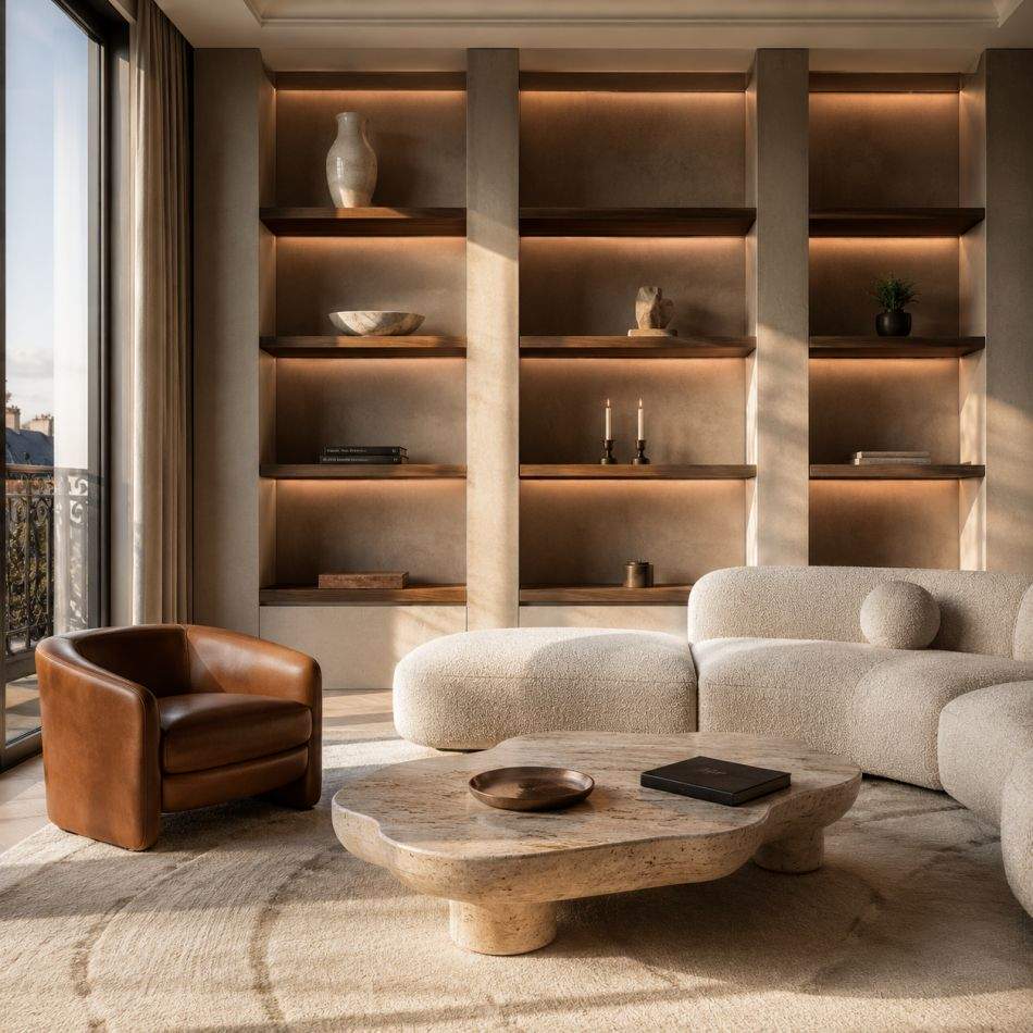 Biblioteca din living fără cărți? 5 moduri elegante în care o decorezi ca un designer de interior